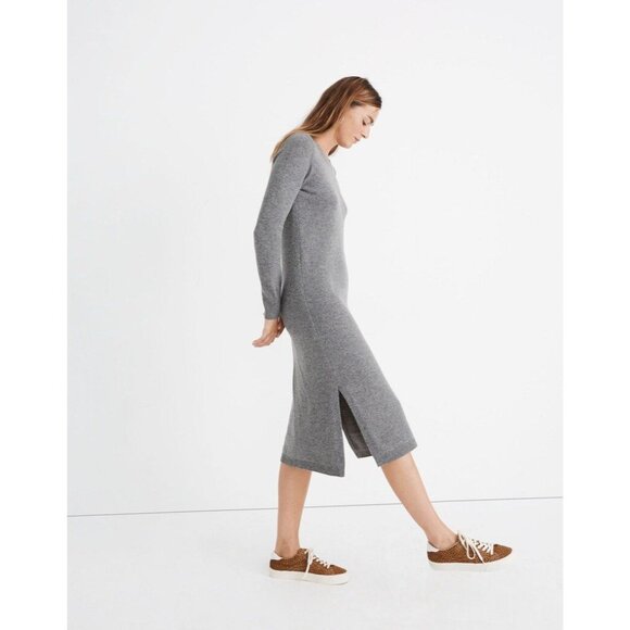 Madewell Merino Wool Midi Sweater Dress Womens Size S Minimalist Classic Work - Picture 2 of 9